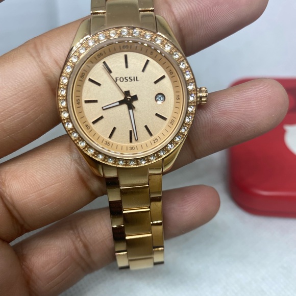 Fossil rose gold women’s watch